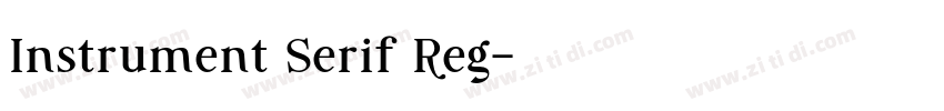 Instrument Serif Reg字体转换 Instrument Serif Reg字体转换